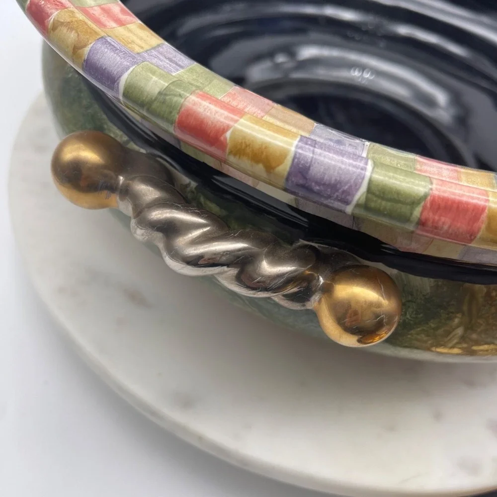 Rare! Mackenzie-Childs Piece De Resistance Lidded‎ Tureen Wonderful Condition - Picture 12 of 13